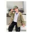 thumbnail image 1 of Abrigo de color sólido para niños, estilo casual de moda de primavera, abrigo de otoño para niños medianos y grandes, 1 of 6