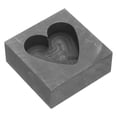 thumbnail image 2 of SHISUYAN Heart Shape Jewelry Melting Tool Graphite Ingot for Gold Silver Copper Casting Mold, 2 of 8