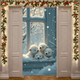 thumbnail image 4 of Cute Polar Bear Baby Snowy Winter Scene Christmas Holiday Party Decoration for Indoor Decoration Winter Festive Decor, 4 of 9