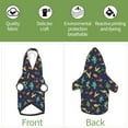 thumbnail image 5 of Goofa Shells and Seaweed Pattern Small Dog Sweater Hoodies Pet Grey Hooded Soft Fleece Sweatshirts with Pocket Fall Winter Puppy Cat Sweaters Warm Clothes-Medium, 5 of 8