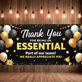 thumbnail image 7 of Gold Design Thank You Banner Black Gold Balloons Star Decorations Essential Part for Team Celebration Event Indoor Outdoor, 7 of 7