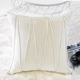 thumbnail image 4 of Juego de 2 piezas de funda de almohada decorativa y esponjosa para sofá, juego de almohada adecuado para cama, sala de estar, funda de almohada cuadrada de 18x18 pulgadas, 4 of 5