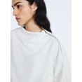 thumbnail image 4 of Scoop Women's New Scubaknit Zip Neck Top, Sizes XS-XXL, 4 of 5