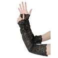 thumbnail image 5 of INSPIRE CHIC Women's Summer Driving Glove Detachable Arm Sleeves Lace Fingerless Gloves for Women One Size Black, 5 of 6