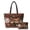Christmas Cat Print, variant on Red Christmas Lights Padded Shoulder Tote Bag Set for Women, with Matching Small Cosmetic Pouch, Zipper Closure Large Capacity Handbag for Holiday Shopping & Daily Use