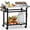 Stainless Steel, variant on Grill Table, Outdoor Grill Cart for Blackstone Griddle, Kitchen Food Prep Table, 32"x20", Black