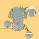 thumbnail image 2 of Traje de baño de manga larga dividido para niños Traje de baño con protección solar para bebés Traje de baño de aguas termales de ángulo plano para bebés, 2 of 6