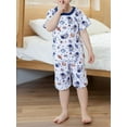 thumbnail image 6 of WIBACKER 3-8Y Toddler and Little Boys 2-Piece Astronaut Pajamas Set 100% Cotton Short Sleepwear Kids Summer Pjs, 6 of 8