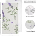 thumbnail image 2 of Dreamtimes Lavender Flower Hand Towel Set of 2, Highly Absorbent Soft Face Hand Towels for Bathroom, Kitchen, Hotel, Gym and Spa, 14 x 28 Inch, 14 x 28 Inch, 2 of 7