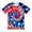 Blue2#9527, variant on Toddler Boys Short Sleeve T Shirts Tie Dye T-Shirts Loose Tee Tops, Sizes 2-3 Years