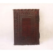 Leather Bound Journal with Key Lock Handmade Vintage Large 7 Embossed For Men Women Blank Pages Personal Diary Notebook Journal Gift Antique.