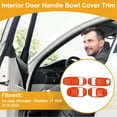 thumbnail image 2 of Cubierta de Tazón de Mango de Puerta Interior para Jeep Wrangler Gladiator JT 4DR 2018-2024 Marco de Decoración de Mango Interior Naranja ABS 4 Pcs, 2 of 6