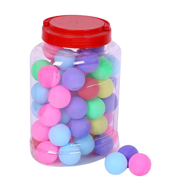 60 pelotas de ping pong de colores de 40 mm para entrenamiento de estudiantes