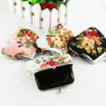 thumbnail image 4 of 4PCS Canvas Floral Rose Flower Coin Purse Kiss Lock Change Purse Vintage Trinkets Pouch Small Women Wallet Clutch Purse, 4 of 6