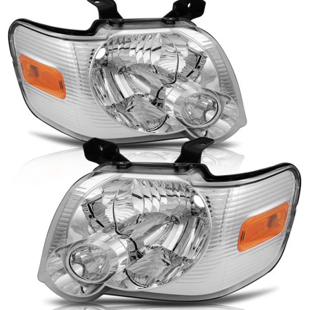 Replacement Driver and Passenger Side Headlight Assembly Set For Ford