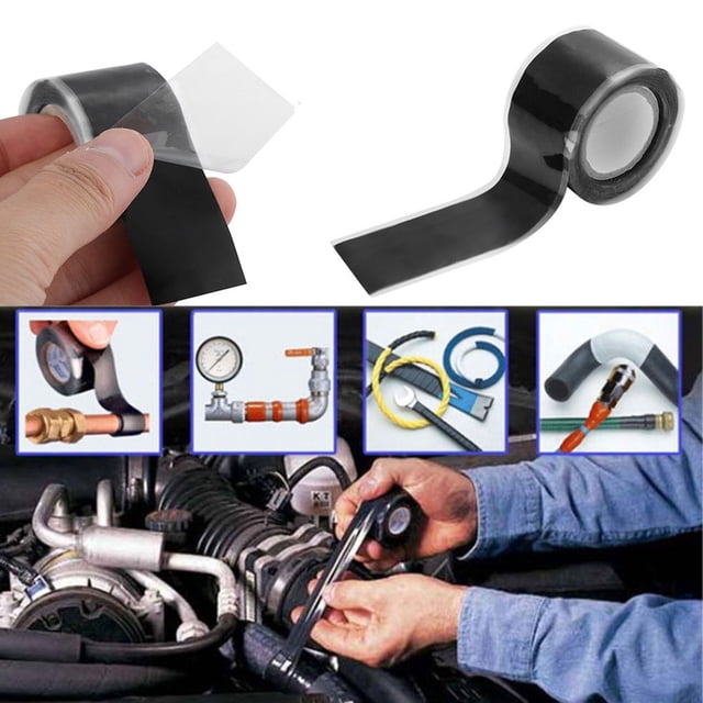 Langgg Easy To Apply And Long Lasting Self-Melting Silicone Sealing Tape For Reliable 2.5cm*1.5M 2Set