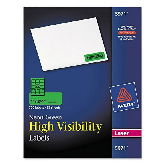 AVE5971 - Avery High Visibility Laser Labels