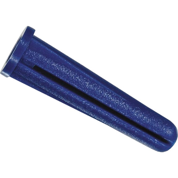 Hillman #8 - #10 Thread x 7/8 In. Blue Conical Plastic Anchor (50-Count) 41402