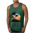 thumbnail image 2 of Dagegui Mens Tank Tops With Palm Tree Print Summer Sleevelees Round Neck Loose Fit Vest Casual Hawiian Vacation Travel Undershirt Big And Tall Muscle Tanks, 2 of 5