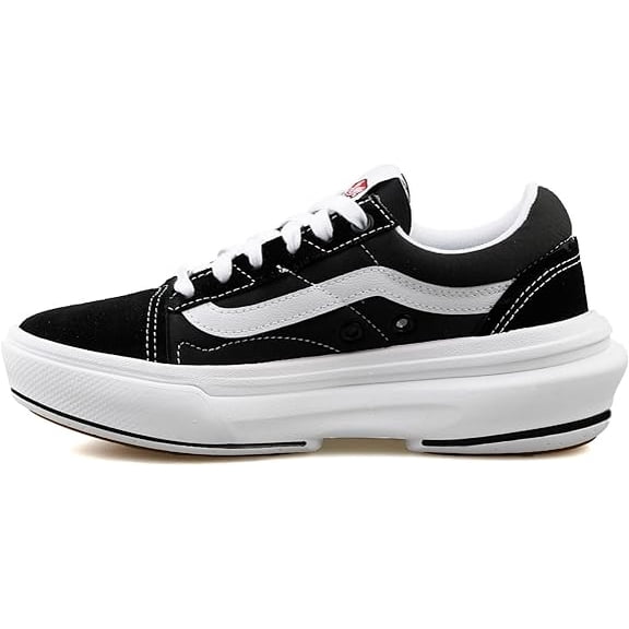 Vans Men's Old Skool Overt CC Sneakers, Black/White, 8 Medium US