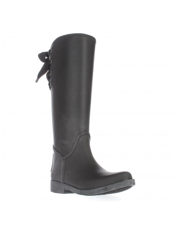 coach lace up rain boots