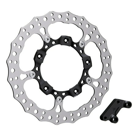 Arlen Ness 14" Billet Big Black Right Front Brake Rotor (300-004)