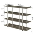 thumbnail image 4 of Convenience Concepts Designs2Go XL Highboy 4 Tier TV Stand, Multiple Finishes, 4 of 5