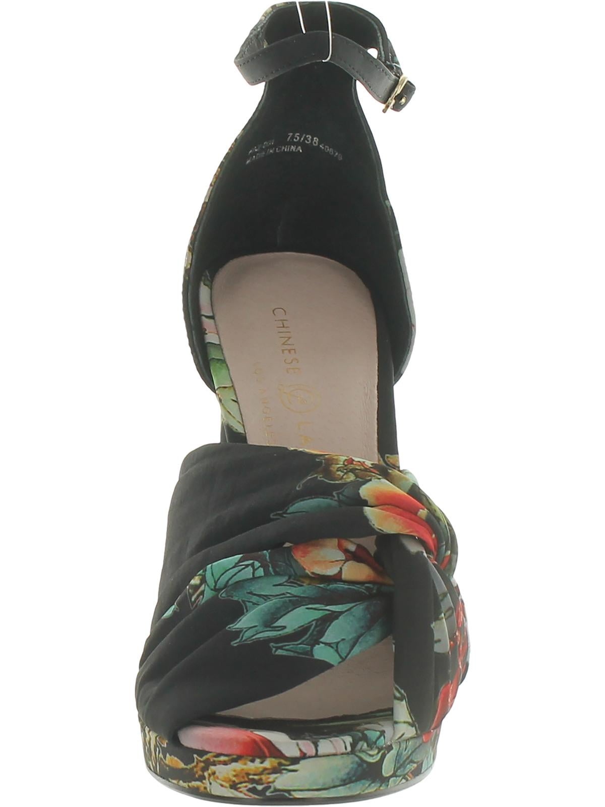 Chinese Laundry Womens Flory Satin Floral Heels Walmart