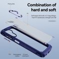 thumbnail image 2 of ELEHOLD Rugged Clear Case for Samsung Galaxy A14 5G 2023 Hybrid Hard PC Crystal Clear Back+Soft TPU Shockproof Design Slim Lightweight Support Wireless Charging - Blue, 2 of 8