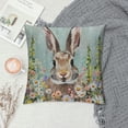 thumbnail image 2 of PHYHOO  Easter Pillow Cover Bunny Floral Decorations Holiday Farmhouse Spring Pillow Case for Home Sofa Couch Decor, 2 of 5