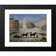 thumbnail image 2 of Robert Clow Todd 18x15 Black Modern Framed Museum Art Print Titled - The Ice Cone, Montmorency Falls, Quebec (C. 1845), 2 of 5