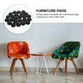 thumbnail image 2 of WEUVEB Furniture Pads Black Plastic 12Pcs 1.5In Square Chair Sliders For Wood Floor, 2 of 9