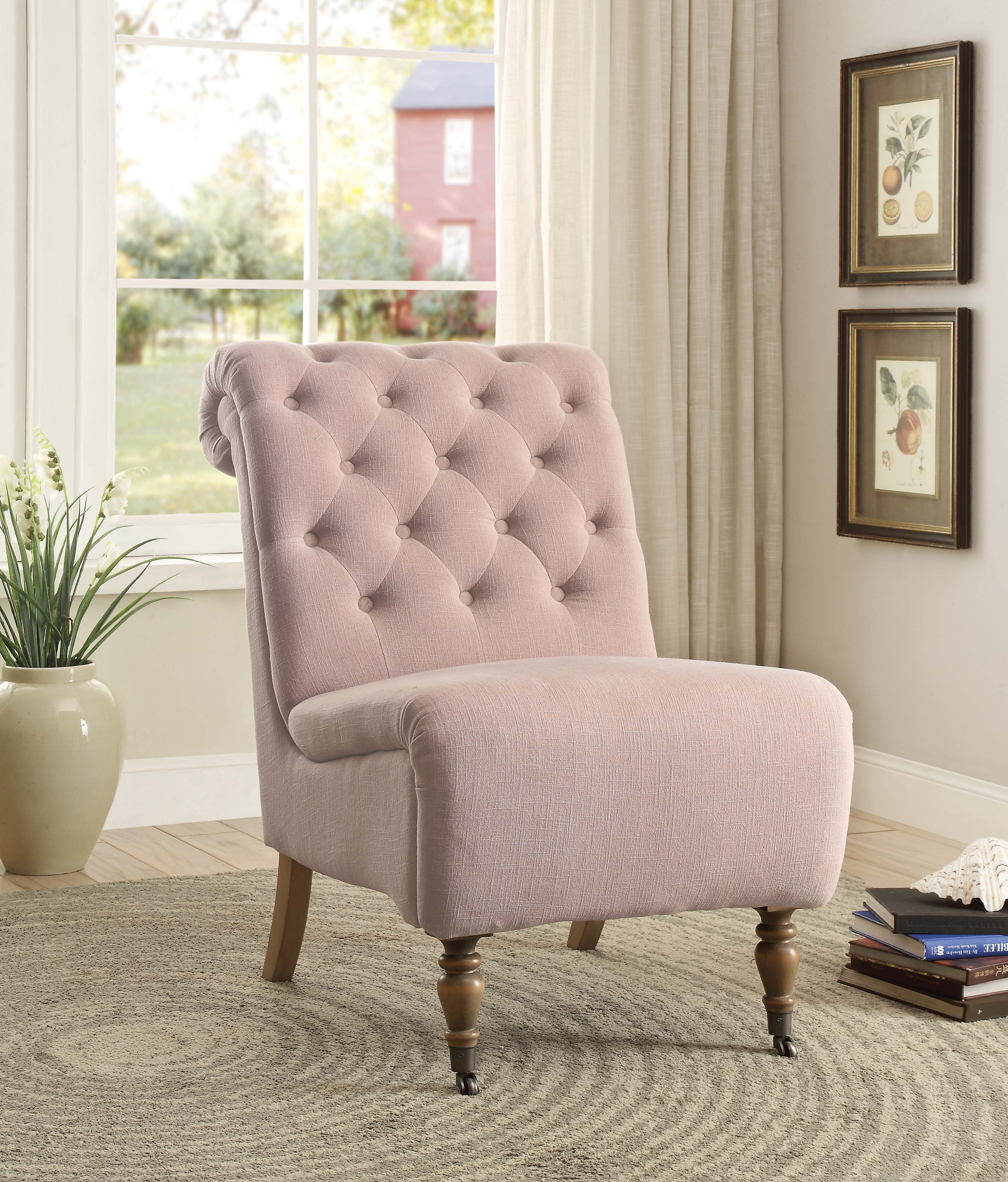 Tufted slipper chair cheap