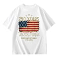 thumbnail image 4 of Gunia Kids Girls 250Th Anniversary Shirt Short Sleeve 4Th Of July Independence Day Flag Patriotic Casual Crewneck Tops Tee Comfortable T-Shirt For Toddler To 3-14 Years, 4 of 4