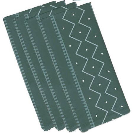 Simply Daisy Mudcloth Geometric Print Napkin  Set of 4