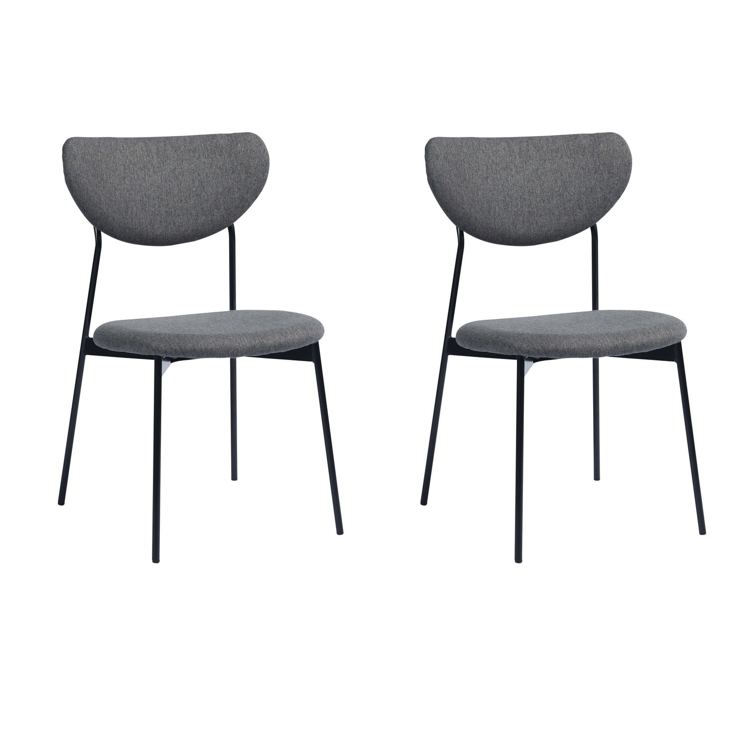 HouseInBox Modern Gray Dining Chairs Set of 2, Dining Room Chairs Soft