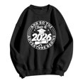 thumbnail image 7 of Women's Sweatshirt Class Of 2026 Graduation Graphic Crew Neck Long Sleeve Pullover Raglan Top Streetwear Hoodie Alternative, 7 of 7