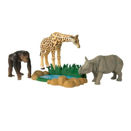 - ANIA Safari Quest Value Pack: Giraffe, Rhinoceros, Chimp