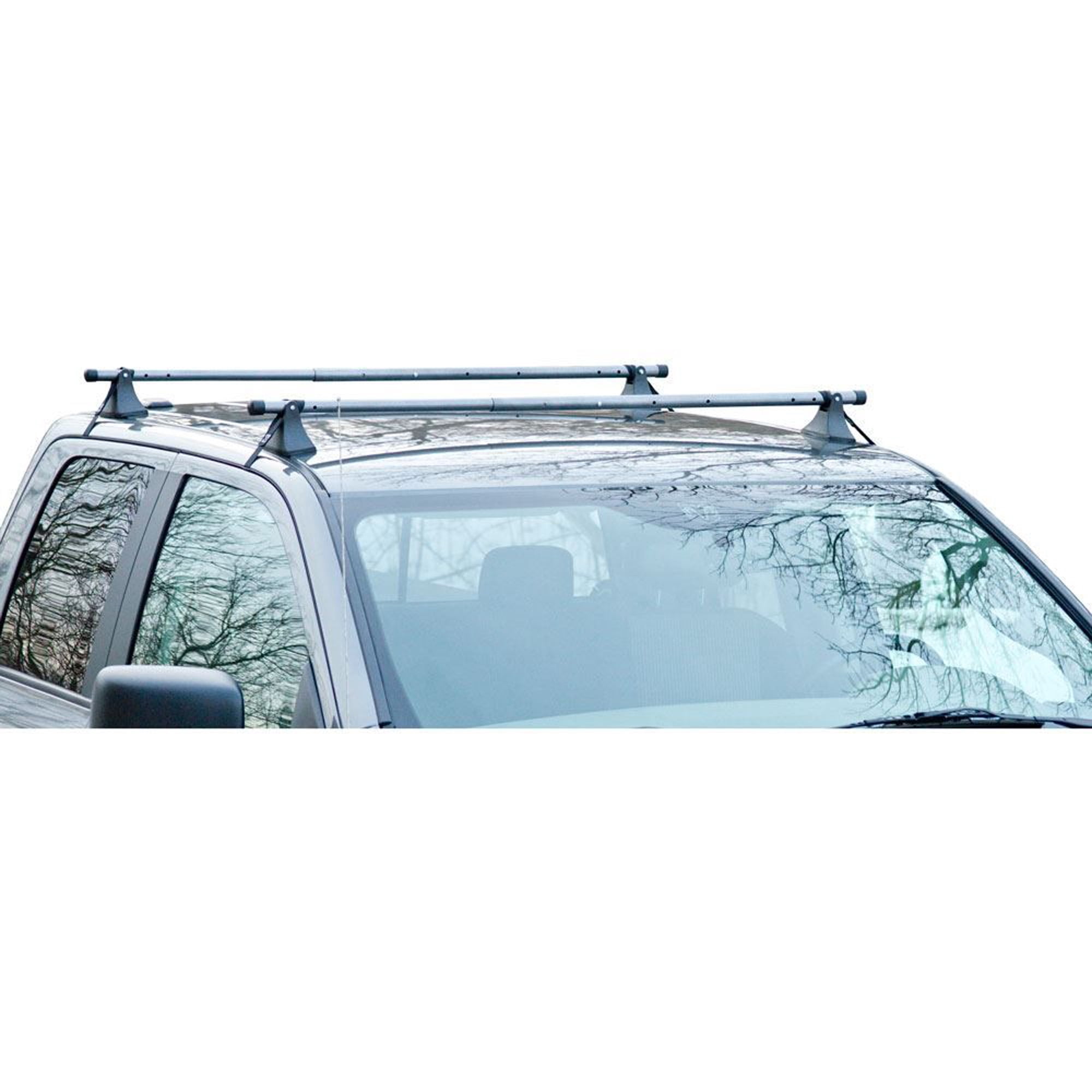 Apex Steel Universal Telescoping Strap-Attached Roof Cross Bars, 44" to 60" Wide, Set of 2