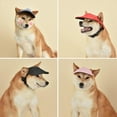 thumbnail image 7 of Summer Dog Baseball Cap, Adjustable Pet Outdoor Sunshade Cap Visor, Hat with Ear Holes for Puppy Small Dogs, 7 of 7