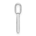 thumbnail image 2 of Finest Gold 14K White Gold Diamond Lower Case Letter M Initial Pendant, 2 of 4