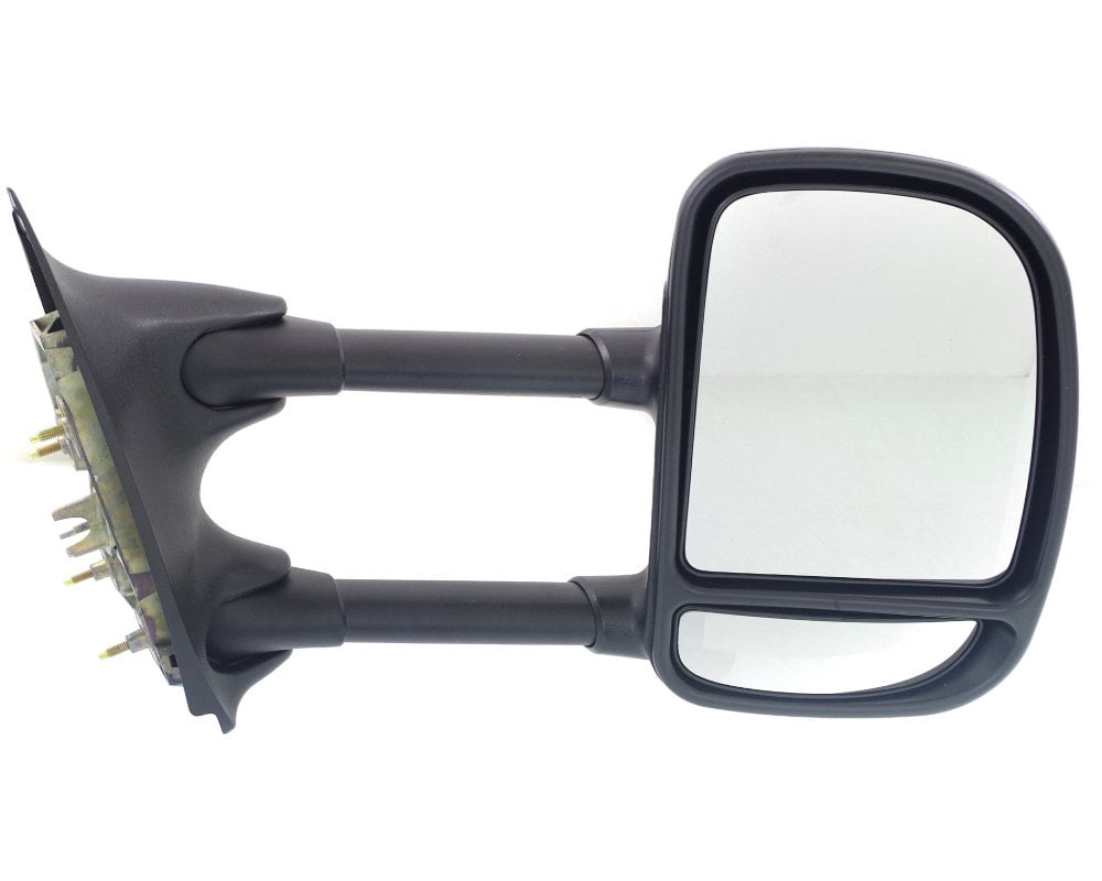 Kool Vue Towing Mirror Compatible With 1999-2007 Ford F-250 Super Duty F-350 Right Passenger Side w/ Blind Spot Corner Glass Textured Black