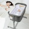 Koolerthings 3 in 1 Baby Bassinet, Bedside Sleeper for Baby, Playpen, Easy Folding Portable Crib (Grey)