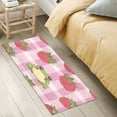 thumbnail image 2 of WOBOGO Strawberry Frog Pattern Carpet 39x20in Kitchen Bathroom Plush Absorbent Non-Slip Floor Mat, 2 of 8