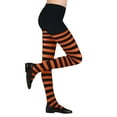 thumbnail image 3 of JIEU Girls' Festival Dance Role Play Striped Bottom Leggings Girls' Tights Striped Tights for Children Panty Hose Length 69~72cm Accessory Witch Carnival theme Party Halloween, 3 of 5