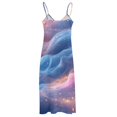 thumbnail image 5 of Purple Blue And Gold Wave Fine Art Sleeveless Dress Summer Dress Woman 2025, 5 of 7
