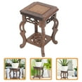 thumbnail image 4 of Wooden Plant Stand Flower Pot Holder Display Pedestal Bonsai Balcony Garden, 4 of 5