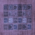 thumbnail image 1 of Ahgly Company Indoor Square Abstract Blue Modern Area Rugs, 3' Square, 1 of 4