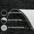 thumbnail image 4 of Assile Black Shag Rug Modern Area Rug Luxury Indoor Rugs for Living Room Bedroom High Pile Fluffy Rug Baby Crawling Carpet Shaggy Floor Cover, 8 x 10 feet, 4 of 7
