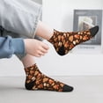 thumbnail image 2 of Fuzoiu Christmas Gingerbread Cookies Print Adult Socks, Crew Moisture-wicking Socks, Unisex Cushion Crew Socks,Casual Sports Ankle Socks, 2 of 7